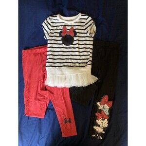 Size 4 Disney Junior girl clothes - 3 piece outfit | minnie mouse theme